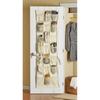 42 Pocket Over The Door Hanging Canvas Organizer Shoes Storage Rack Home Easy Install Space Saving Solution with Hooks