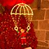 Christmas Parachute Light with Santa Claus Waterproof 8 Modes LED Christmas Hanging Light for Indoor Outdoor Window Wall Garden Xmas Tree Decor
