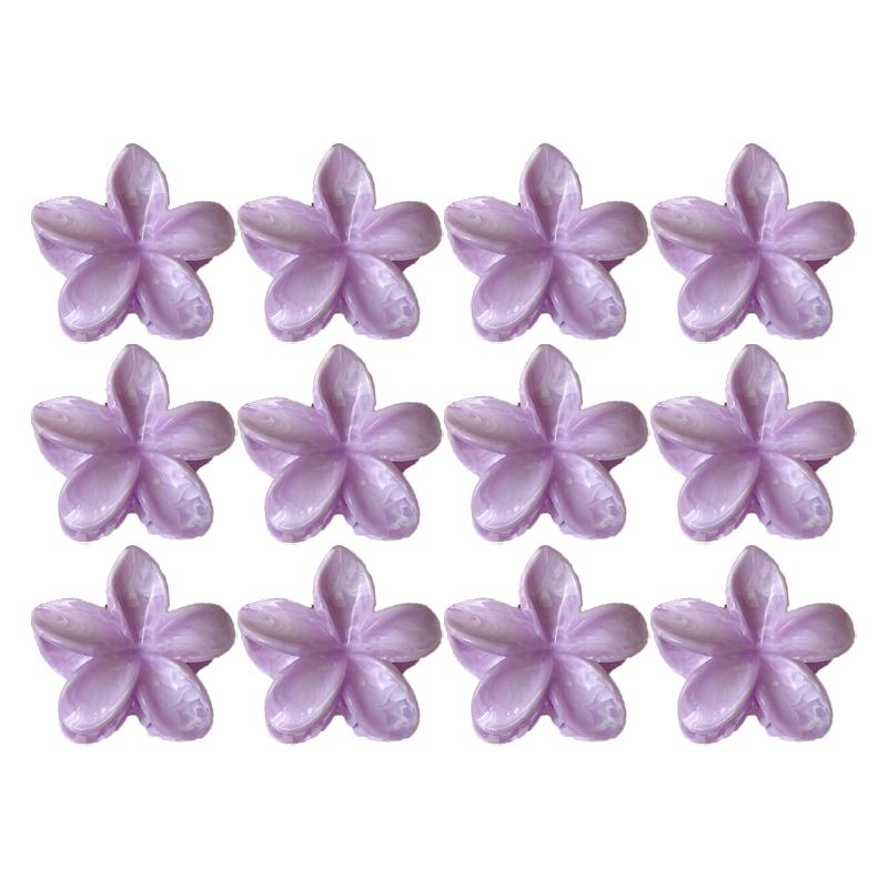 Gradient Frangipani Hair Clip Female Versatile Sweet Resort Fairy Shark Clip Vintage Hair Accessories