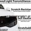 Комплект светоотражающей пленки для Dodge Challenger 2015-2022: Задний фонарь, Боковой шильдик, Накладки на зеркала