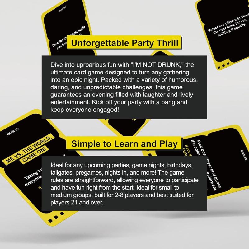 Funny Drinking Card Game For Adults – 55 Cards Party Game For Game Night, 21st Birthday, Bachelor & Bachelorette Parties