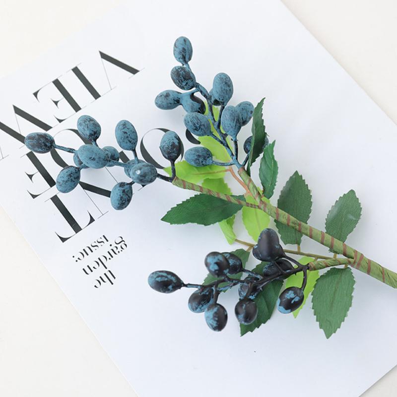 3 пучка искусственных ягодных стеблей, искусственные цветы, фотореквизит для дома, рождественской вечеринки, свадьбы