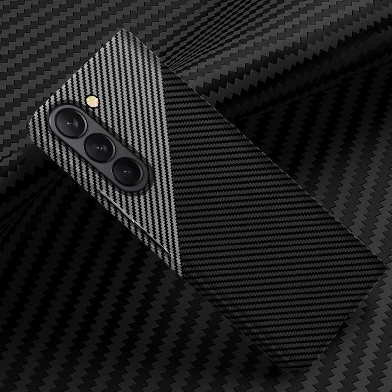 Ultra Thin Matte Carbon Fiber Phone Case for Orginal Samsung Galaxy Z Fold 7 6 5 4 Skin Feel Shockproof Hard Back Protect Cover