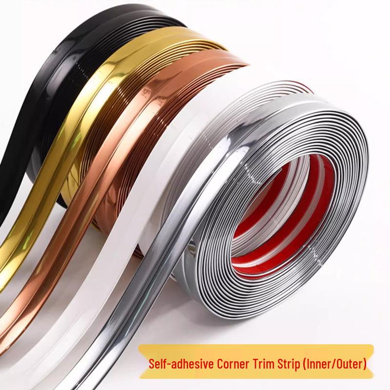 Elegant PVC Corner Protector and Sealing Strip for Inner Tile Edges