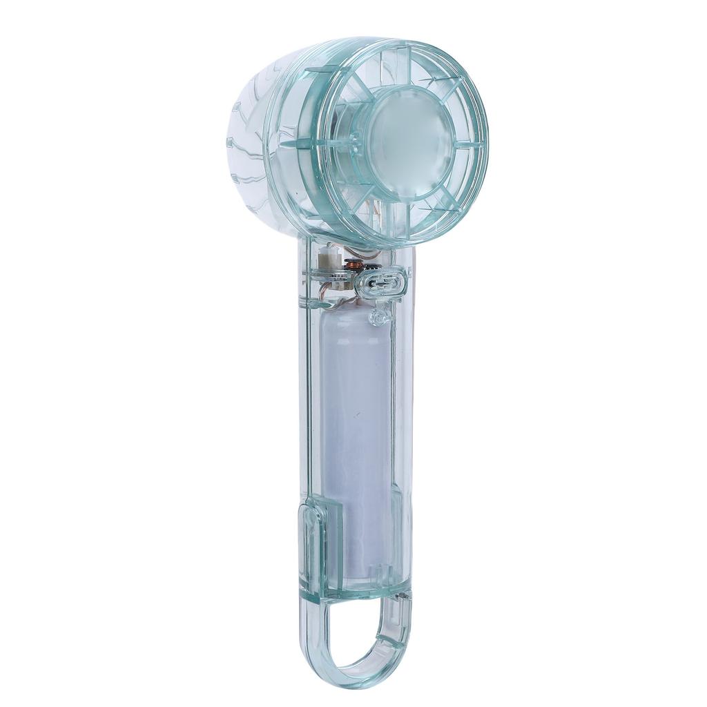 Transparent Handheld Fan 3 Speed Low Noise USB Rechargeable Transparent Hand Desk Fan with Hook for