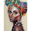 Abstract African Girl Canvas Painting Graffiti Art Posters and Prints Wall Art Pictures for Living Room Wall Decoration Cuadros