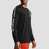Under Armour Slim Fit Дышащая тренировочная рубашка с длинным рукавом Мужские топы Черные 1357239-001