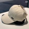 Letter Solid Color High Ponytail Baseball Cap Sports Golf Tennis Sunscreen Hat