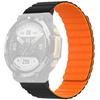 Magnetic Sweat-proof Watch Band for Huami Amazfit T-Rex 2 Adjustable Silicone Wrist Strap Dual-Color Design