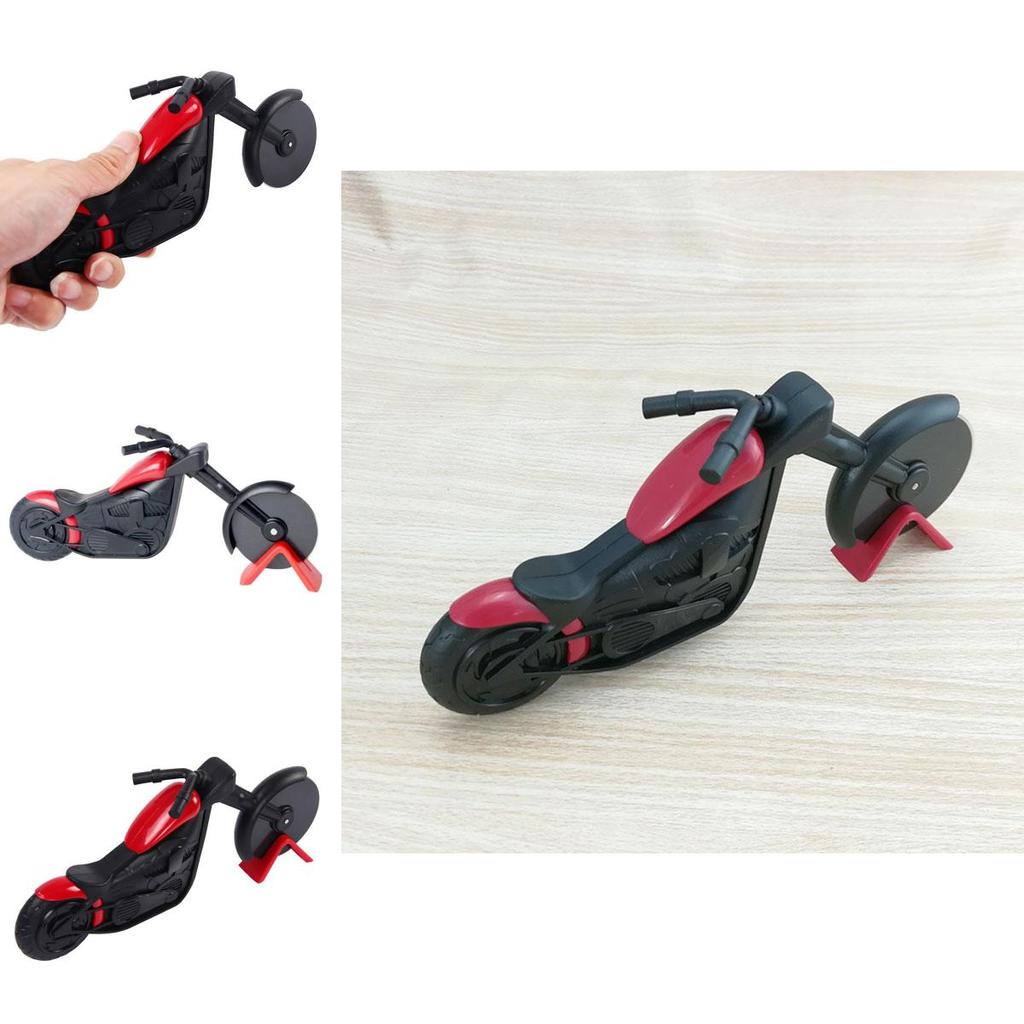 Versatile Motorcycle Pizza Cutter Knife Roller With Classic Appeal For Pizza Lovers