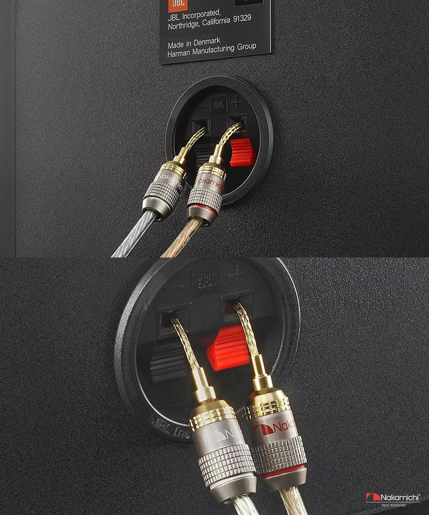 Nakamichi FanLock Excel Позолоченные 24K Подвижные Банановые Штекеры с Штырем 2 мм для Пружинных Терминалов, 10-18 AWG, 4 мм Hi-Fi Разъемы для Домашнего Кинотеатра, 12 шт.