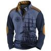 Spring Autumn Men Clothes Long Sleeve 3D Digital Print 100% Polyester Elastic and Suitable for Sports and Casual Wear