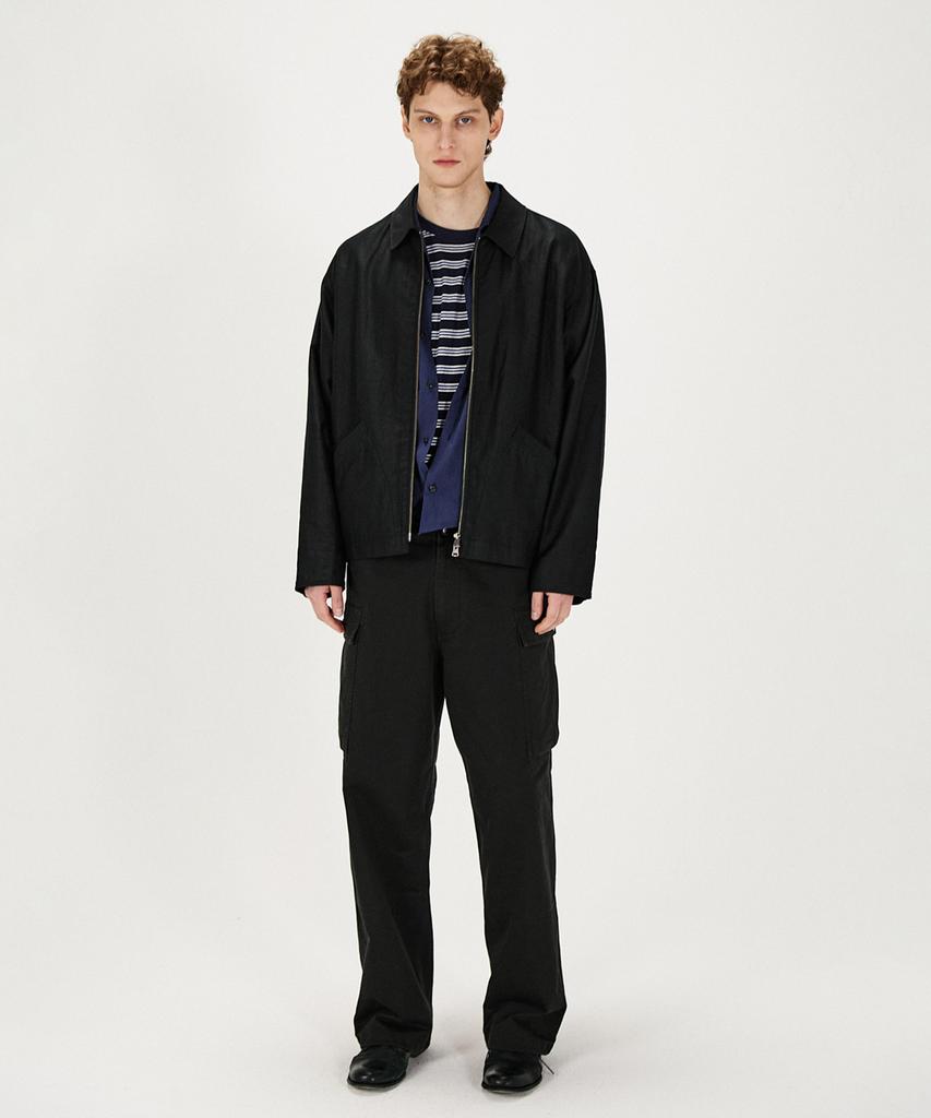 Shirter Linen Moleskin Foreman Jacket (Black)