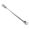 12Pcs Stainless Steel Lab Spoon Spatula Laboratory Sampling Spoon Mixing Spatula