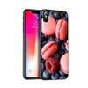 Черный чехол из ТПУ для iPhone 5 5s SE 2020 6 6s 7 8 plus x 10 чехол-накладка для iPhone XR XS 11 pro MAX еда для Макарон Печенье
