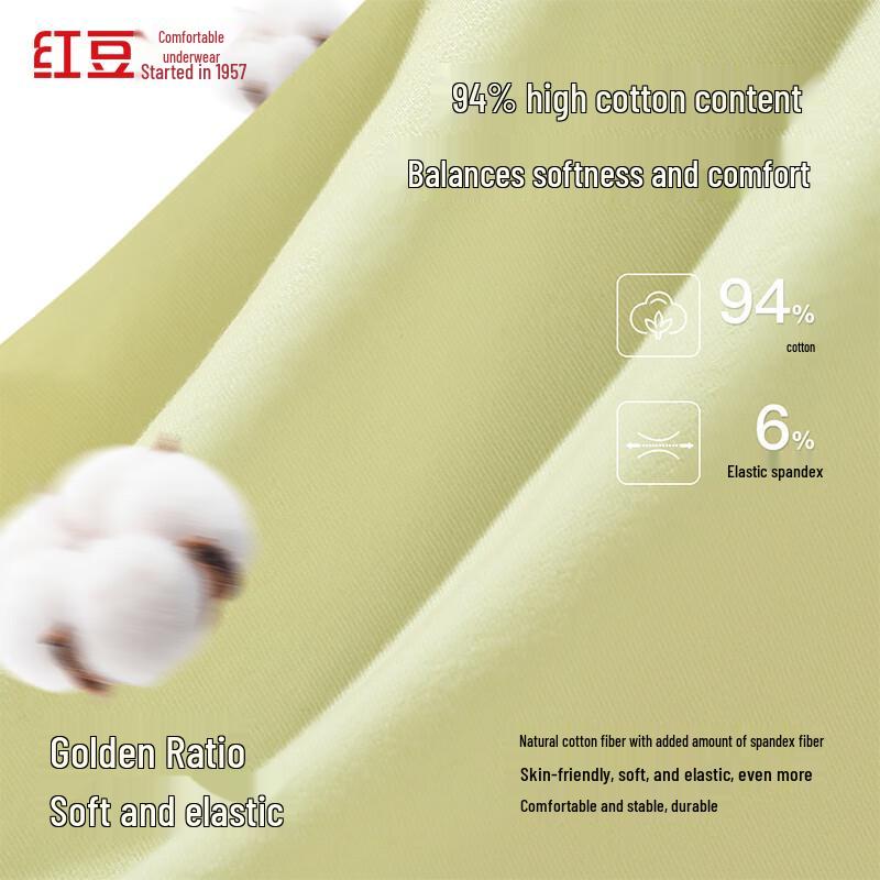 Hodo Women's Cotton Blend High-Waist 7A Antibacterial Briefs Multi-pack