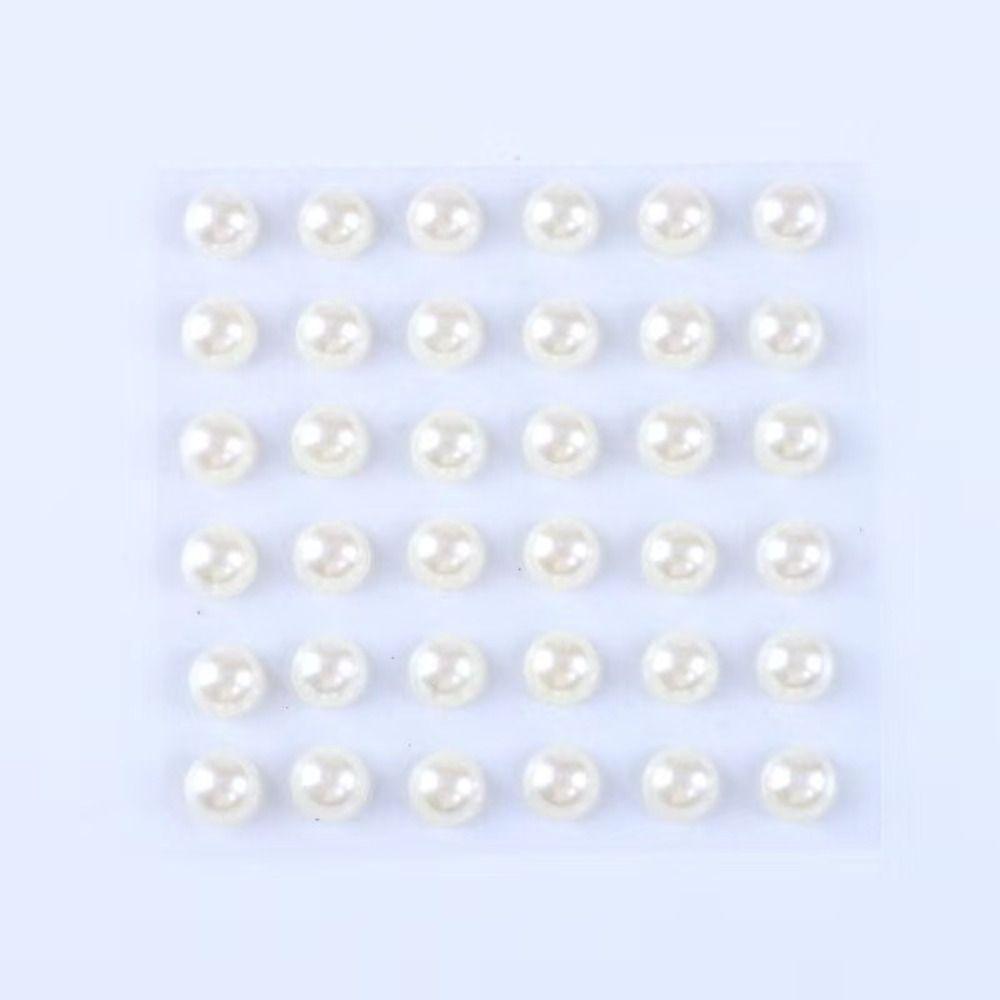 3/4/5/6/8/12MM Nail Art Rhinestones Limitation Pearls Eyebrow Eyeshadow Decals Party