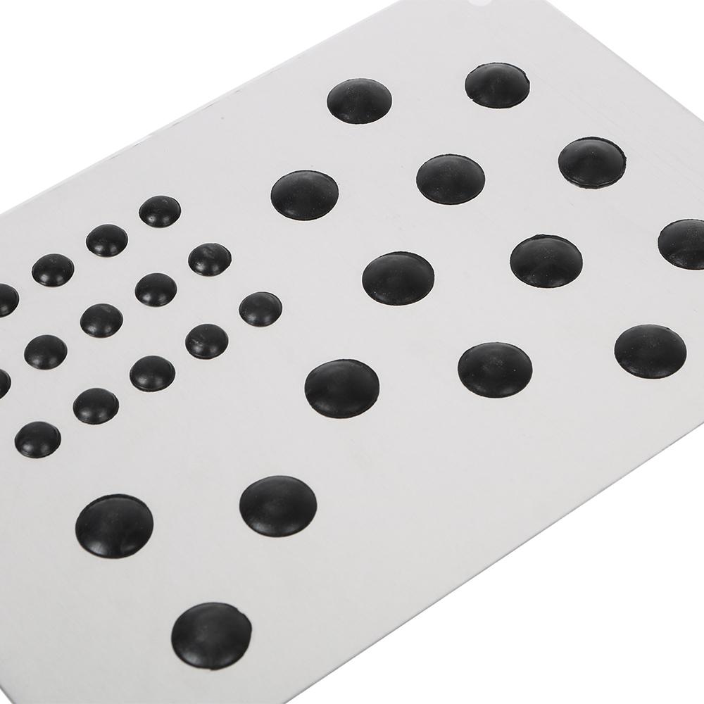 Аксессуары для интерьера Автомобильный коврик Противоскользящая накладка на пятку Накладка на автомобильный коврик из сплава Нескользящая универсальная накладка на коврик