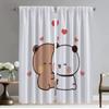 BUBU DUDU Shades Home Interior Curtains for Living Room Curtain Partition Anti-mosquito Curtains 2 Pieces Halloween Decoration