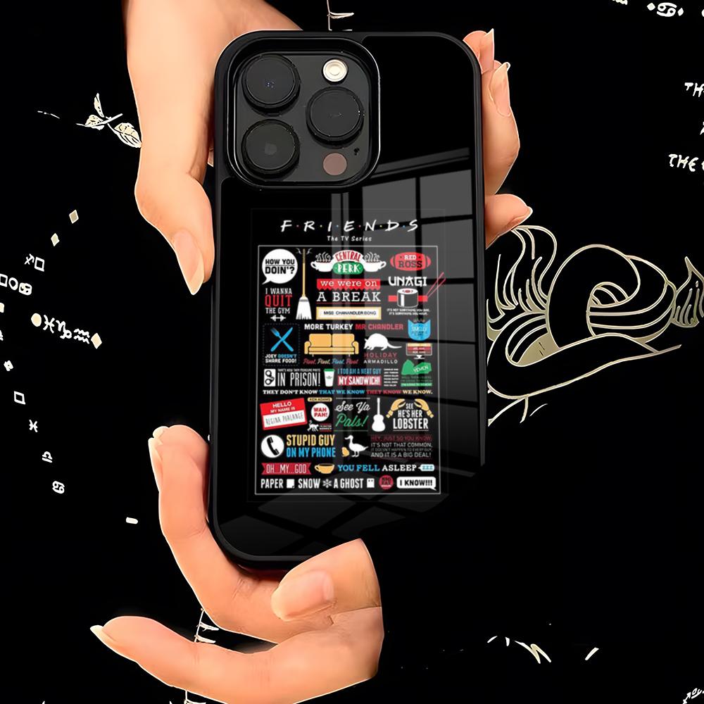 Friends TV Show Phone Case PC+TPU For IPhone 15 16 17ProMax 13 16 11 12 14 Pro Xs Max Mini Xr X Plus Cover