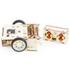 Wooden Assembled Remote Controlled Snake Combat Vehicle With Roller Set Toy