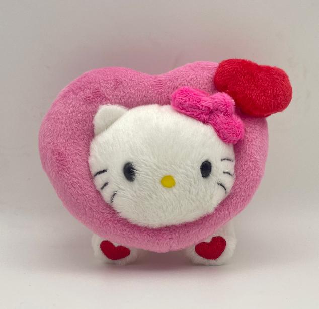 New Product In Stock Japanese Love Button Kt Cat Plush Toy Doll Pendant Cute Bow Girl'S Heart Plush Bag Pendant Surprise Gifts