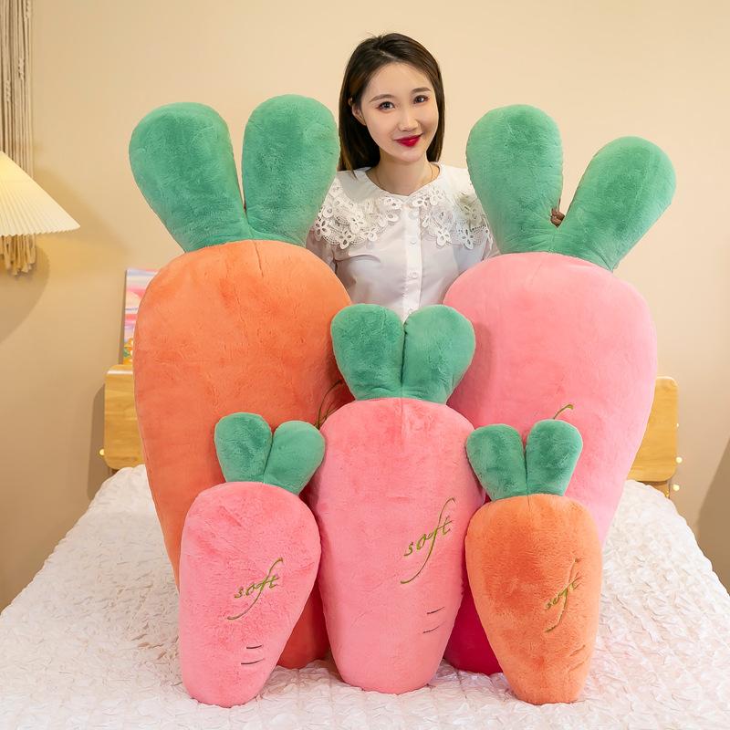 New creative carrot throw pillow plush toy office nap pillow for friends to hug sleeping gift