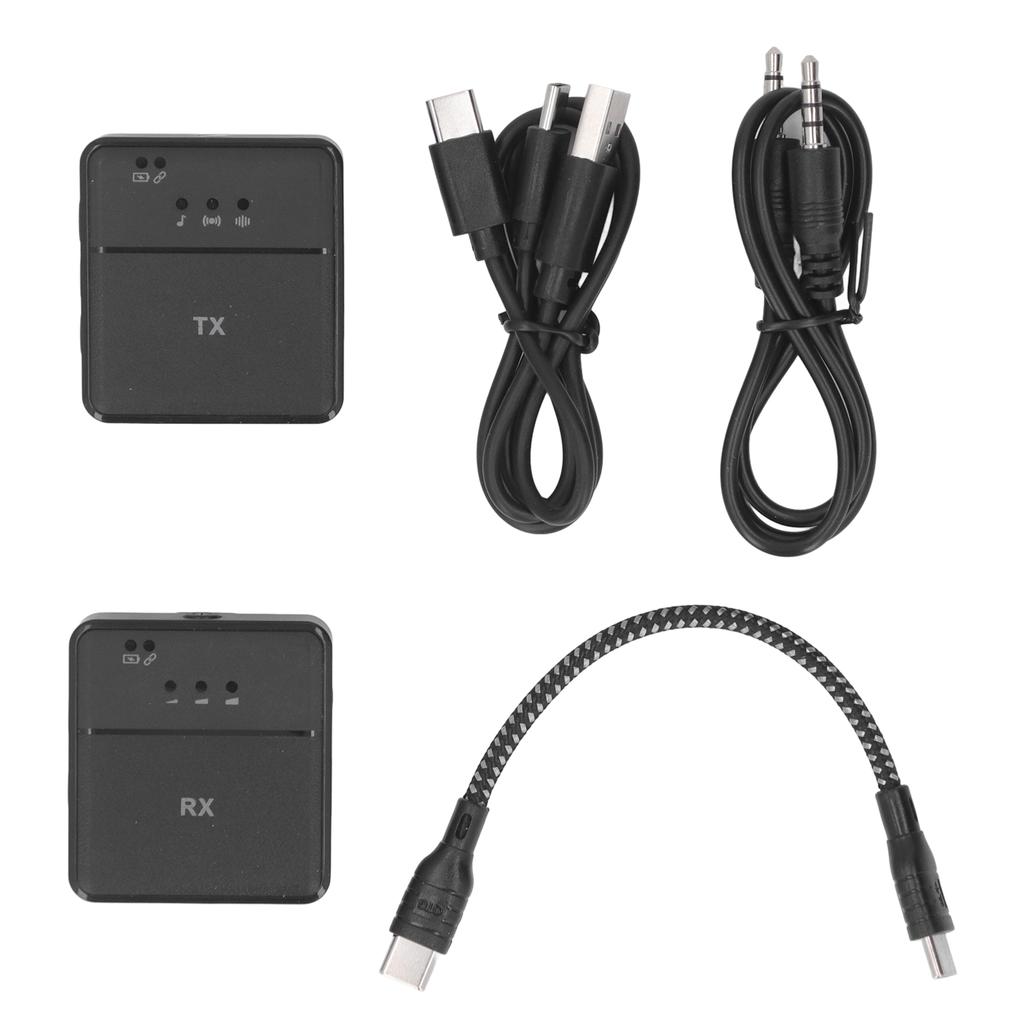 Wireless Lavalier Microphone Mini Portable Noise Cancellation Omnidirectional Pickup Strong Anti Interference Clip On