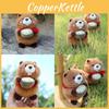 Hug Bowl Marmota Animal Plush Doll Keyring With Short Pile Fabric For Kids Gift
