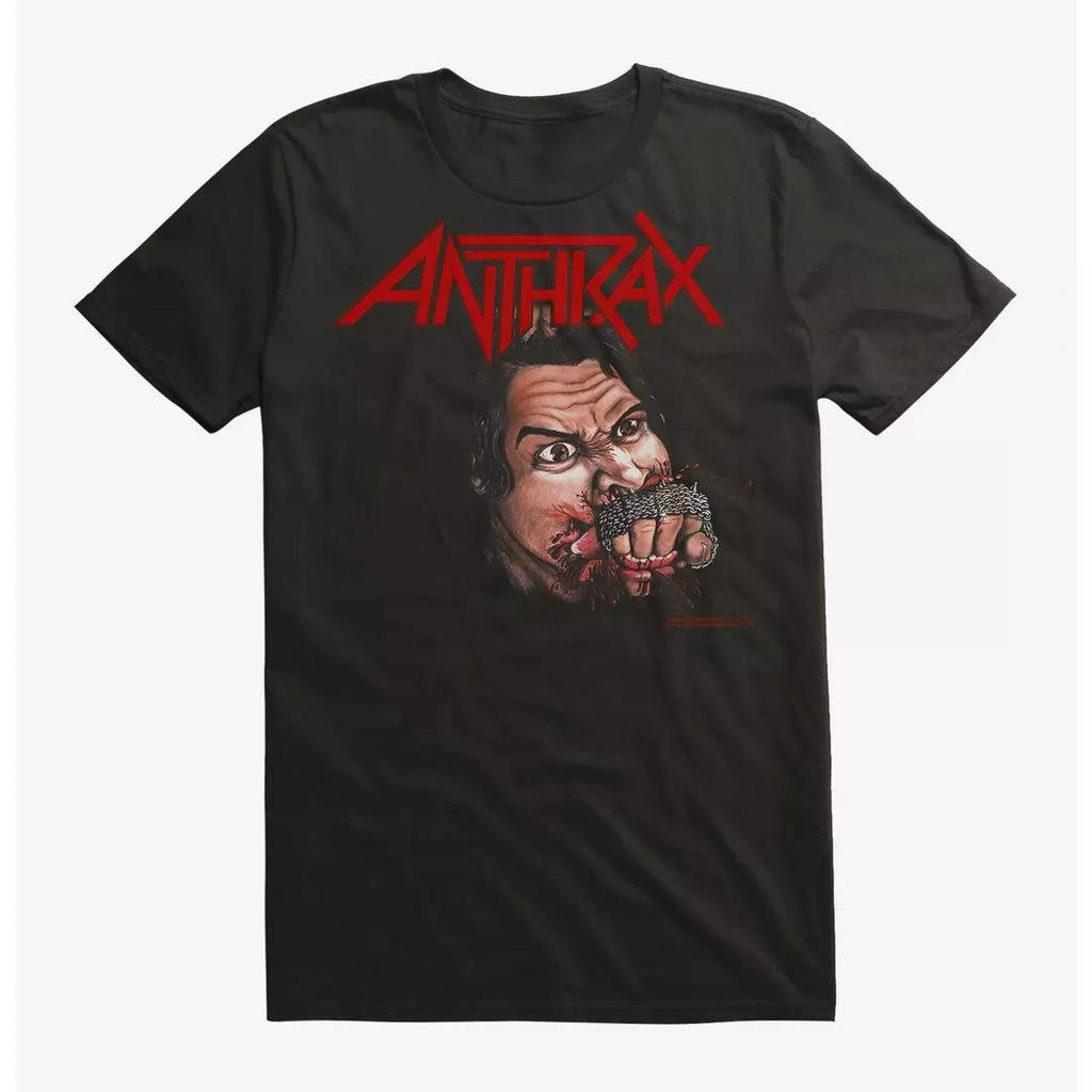 Anthrax Fist Full of Metal Band TShirt Cotton Graphic Tee Unisex Unisex Summer Streetwear