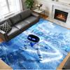 Anti‑Slip Crystal Velvet Floor Rug, Astro Bot Design Carpet for Indoor Living Bedroom Home Decoration
