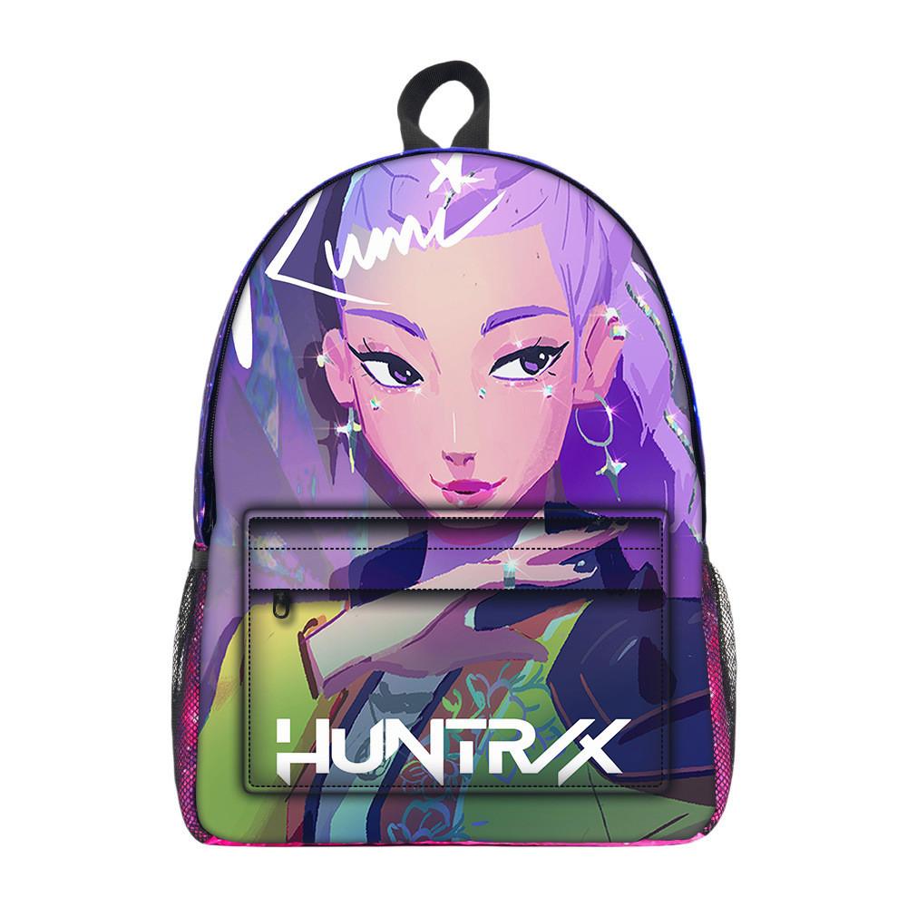 Kpop Demon Hunters Мультяшный Рисунок Оксфордская Ткань Студенческий Рюкзак