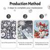 Christmas Pearl Painting Kit Handmade DIY Snowman And Gift Box Home Decoration Painting