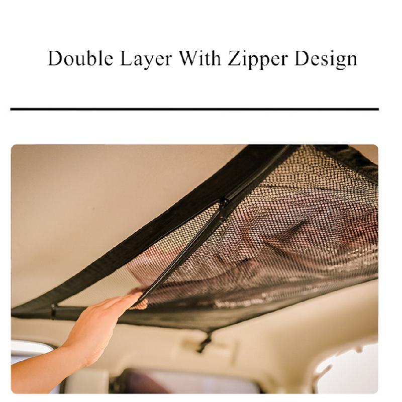 Сетка для хранения на крышу автомобиля, Потолочная сетка, Потолочные карманы для внедорожников, минивэнов, автомобилей 4x4