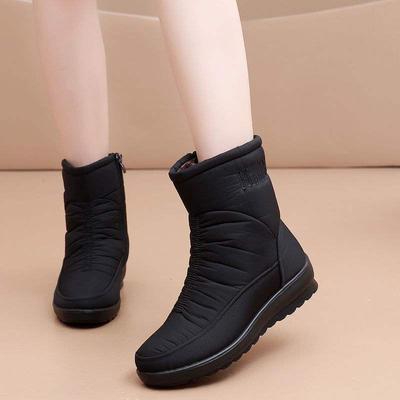 Женские зимние ботинки холодостойкие, супертолстые и морозостойкие до -40 градусов, нескользящие и теплые, утолщенные туфли для мам водонепроницаемые и легкие,