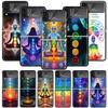 Чехол для телефона Samsung Galaxy Z Flip 7 6 5 4 3 5G с изображением йоги, чакр, духовной энергии Вселенной, противоударный чехол Z Flip7 Flip6 ZFlip5 Fl