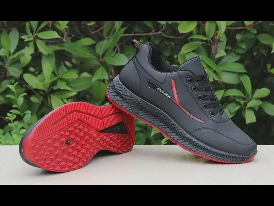 Men's Waterproof Leather Winter Running Shoes with Extra Warmth