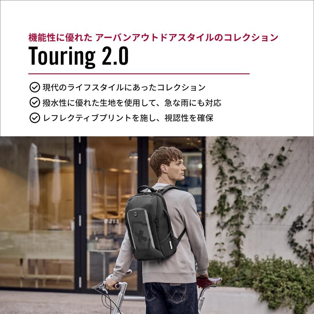 Туристический туристический рюкзак, в который можно положить Business Slim Black 612118 [Victorinox] 2.0 2.0 Рюкзак, 15-дюймовый ноутбук, Бизнес, Мужской, Школьный,