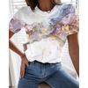 Loose T-Shirt Woman Fashion Casual T-Shirt Temperament Short Sleeve Woman T-Shirt Holiday Weekend Top