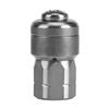 Stainless Steel 1/4" Female Rotary Nozzle Pressure Washer Drain Cleaning Accessory