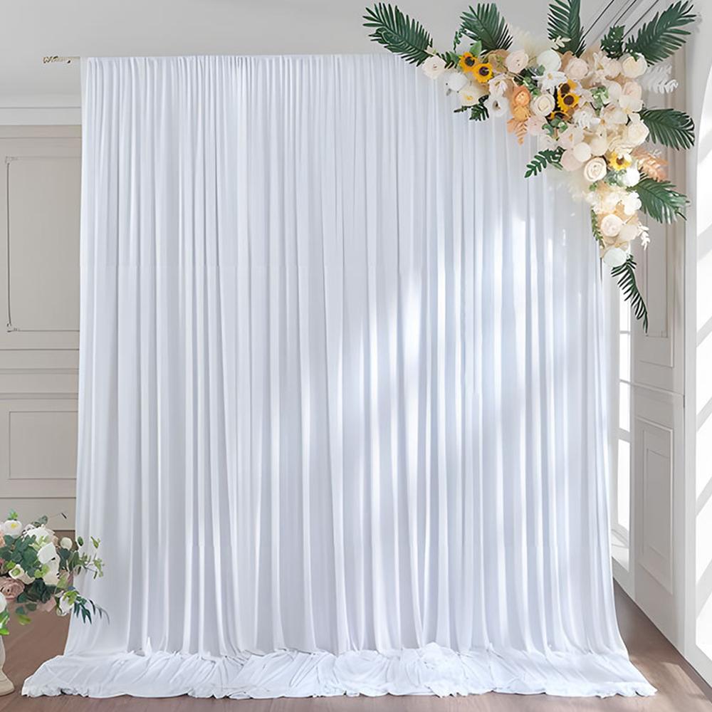 Backdrop Curtains Wrinkle Free Drapes Fabric Decorations Photo Back Drop Cloth for Wedding Baby Shower Photography Stage Recepti
