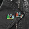 Cartoon Multicolor Camera Badge Collar Lapel Brooch Pin Clothes Jewelry Decor