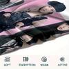 1 шт. Фланелевое одеяло с принтом BLACKPINK, Высокое качество, Для всех сезонов, Декор для дома, Тепло и уют, Идеально для рождественских подарков
