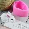New Cute Rabbit Silicone Mold Chocolate Mu Si Fondant Baking Cake Mold Plaster Drop Glue Handmade Soap Mold