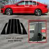 6pcs/set Glossy Black Window Sticker Pillar Posts Decal Trim Door Cover Accessories for VW Jetta 2019 2020 2021