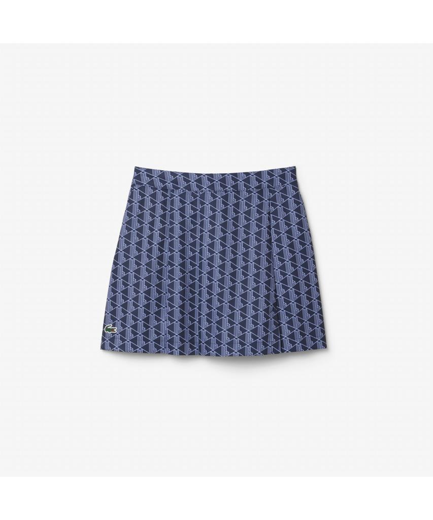 Женская юбка для гольфа Lacoste с монограммой Jf8653-55N Ahi