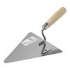 TRIANGULAR MASONRY TROWEL Stainless steel wooden handle 200mm Vorstahl