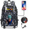 Рюкзак Dragon Ball USB с Гоку для Подростков Студентов Мальчиков Девочек Повседневный Большой Емкости Дорожный Ежедневный Рюкзак