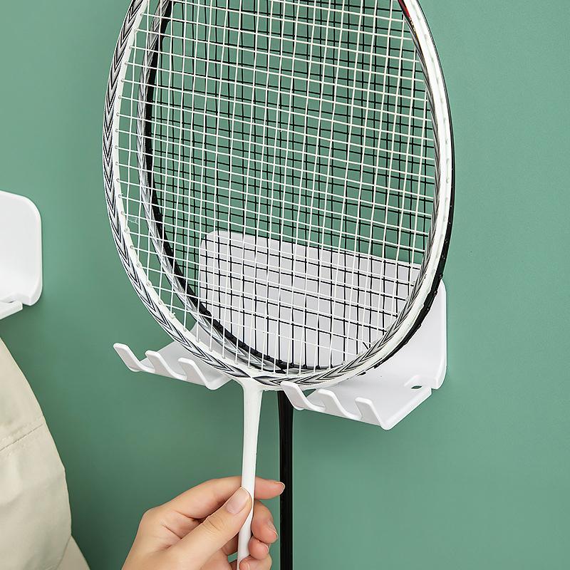 Настенная стойка для ракеток, держатель для пинг-понга, универсальный крючок для ракетки для бадминтона для дома, фермы, общежития, гостиной, квартиры