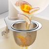 Multifunctional Sink Drain Basket Hanging Filtering Draining Rack For Home